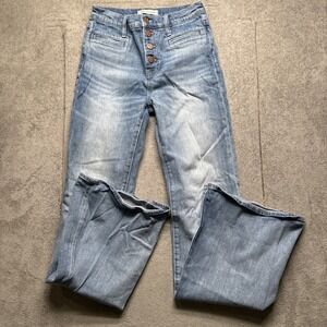 Madewell Denim Flare Jeans with Button Fly